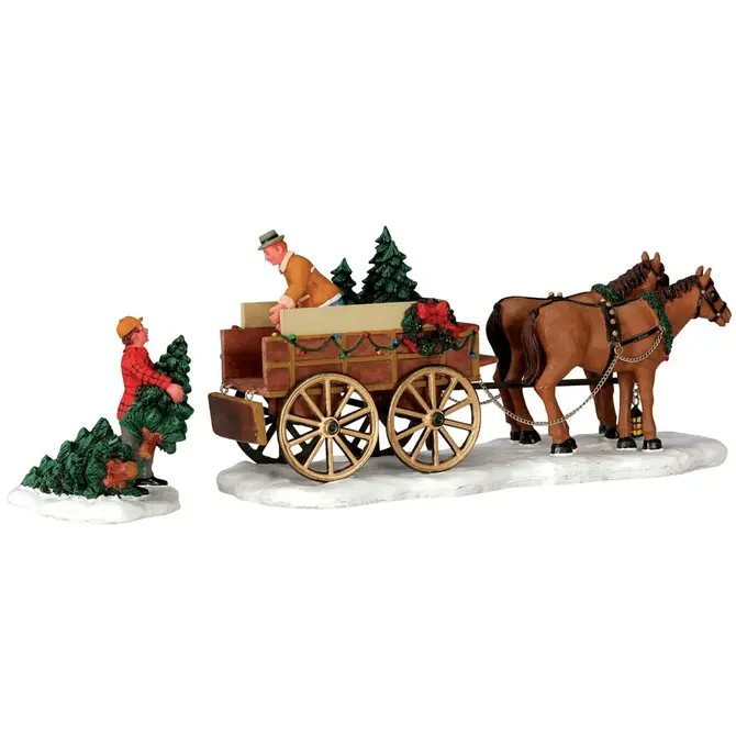 Christmas tree wagon s2, Lemax Europe, tuincentrumoutlet