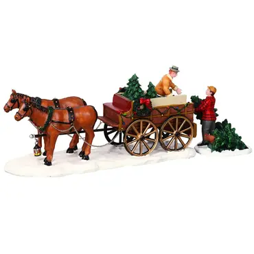 Christmas tree wagon s2 zij, Lemax Europe, tuincentrumoutlet