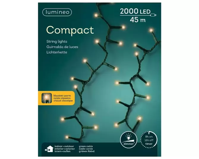 Compact verlichting l45m klssk wrm, Lumineo, tuincentrumoutlet