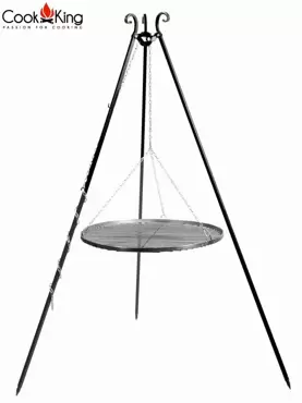 CookKing Driepoot 180cm met stalen grillrooster ø60cm - afbeelding 2