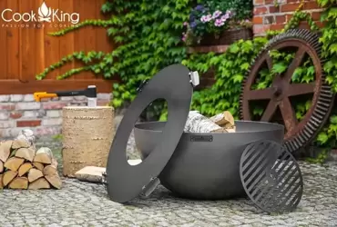 CookKing Grillplaat met rooster voor diverse vuurschalen ø82cm with grate 40cm - afbeelding 2