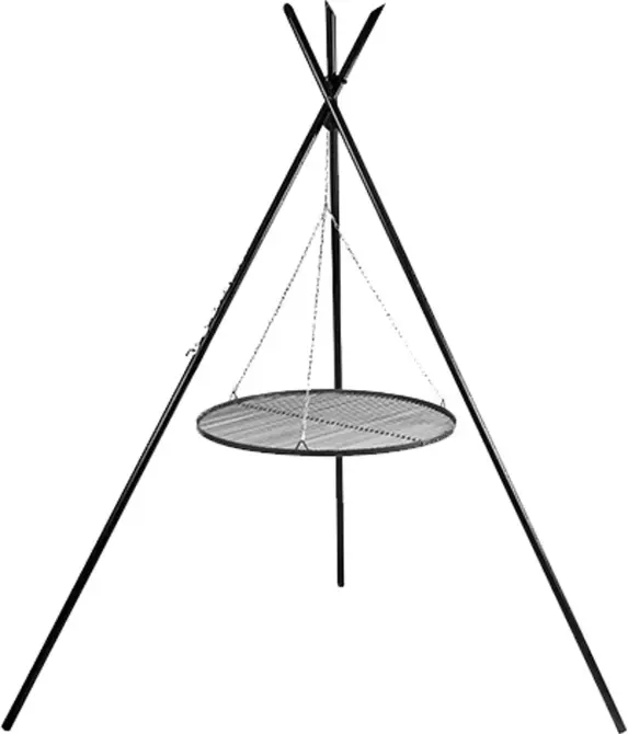 Premium grillrooster staal Tipi  driepoot 220cm ø80cm