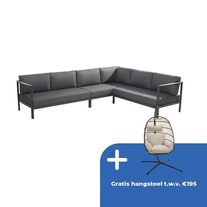 Cortina loungebank links met koffietafel - afbeelding 1