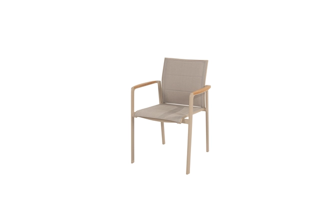 Cortina stacking chair latte, 4 Seasons Outdoor, tuincentrumoutlet.com