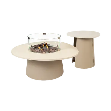 Cosidune sandy beige fire pit incl. burner met zijtafel, Cosi Fires, tuincentrumoutlet.com