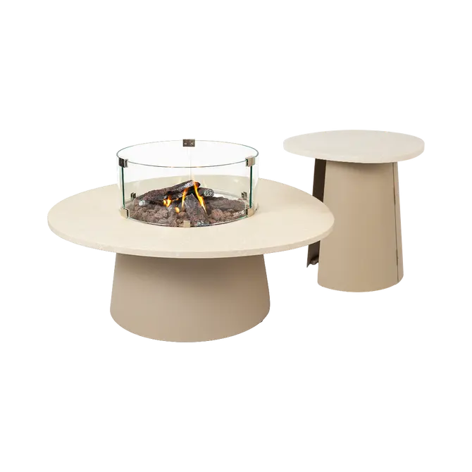 Cosidune sandy beige side table met cosibrander, Cosi Fires, tuincentrumoutlet.com