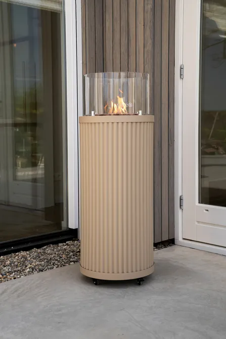 Cosipillar Curved beige sfeer, Cosi fires, tuincentrumoutlet.com