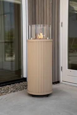 Cosipillar Curved beige sfeer, Cosi fires, tuincentrumoutlet.com