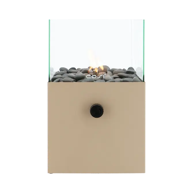 Cosiscoop Square sandy beige voor, Cosi fires, tuincentrumoutlet.com