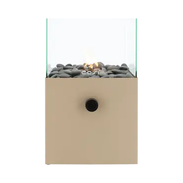 Cosiscoop Square sandy beige voor, Cosi fires, tuincentrumoutlet.com