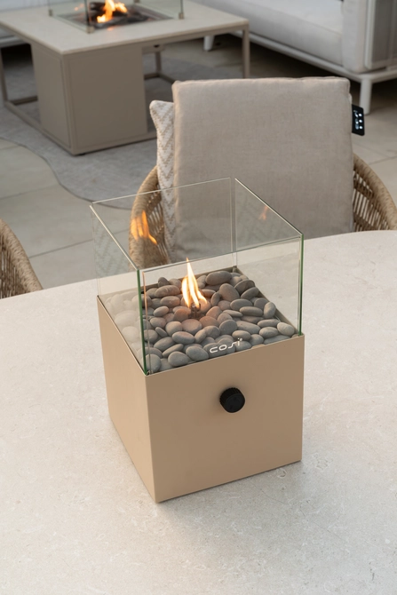 Cosiscoop Square sandy beige sfeerfoto, Cosi fires, tuincentrumoutlet.com