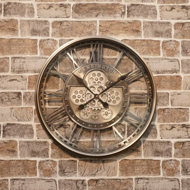 Countryfield Levi Rond S 53 Antiek Zilver Wandklok Kensington Klok