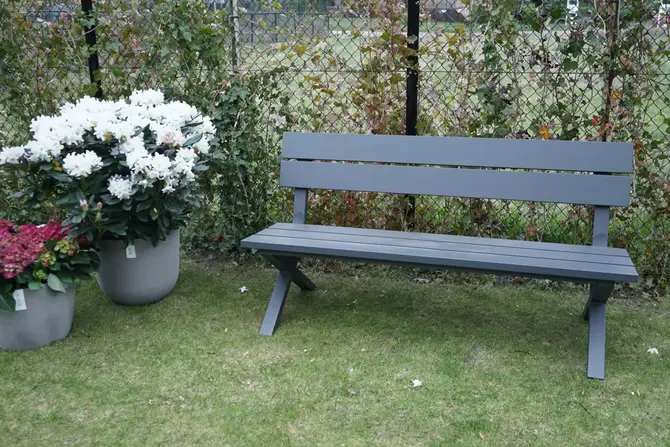 Crossway tuinbank antraciet sfeerbeeld, Vita, tuincentrumoutlet.com