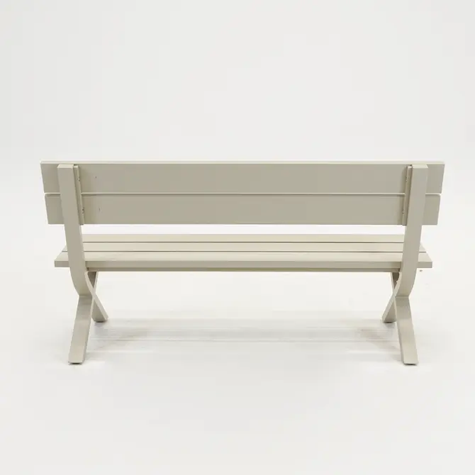 Crossway tuinbank creme achterkant, Vita, Tuincentrumoutlet