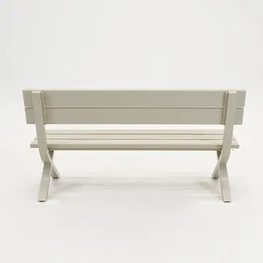 Crossway tuinbank creme achterkant, Vita, Tuincentrumoutlet