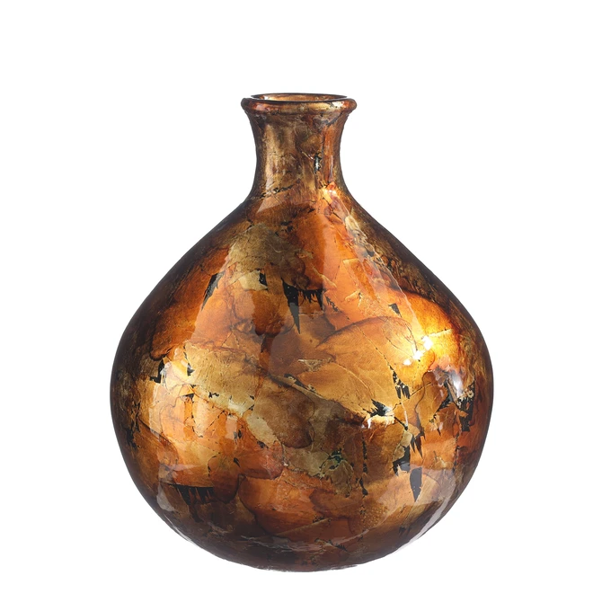 Dazzle vase Ø23 x h.25 copper gold, Ideas 4 Seasons, tuincentrumoutlet