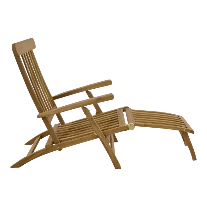 Deckchair teak verstelbaar, Lesli Living, Tuincentrumoutlet