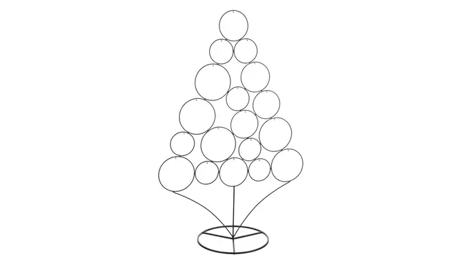 Deco kerstboom l62b26h95cm zwart, mica decorations, tuincentrumoutlet.com