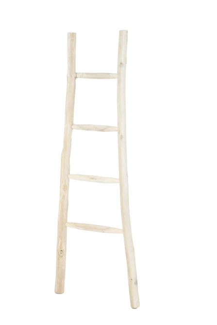 Deco ladder teak l35b55h160cm naturel