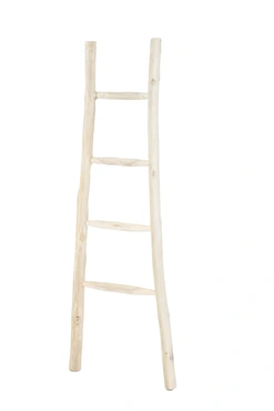 Deco ladder teak l35b55h160cm naturel