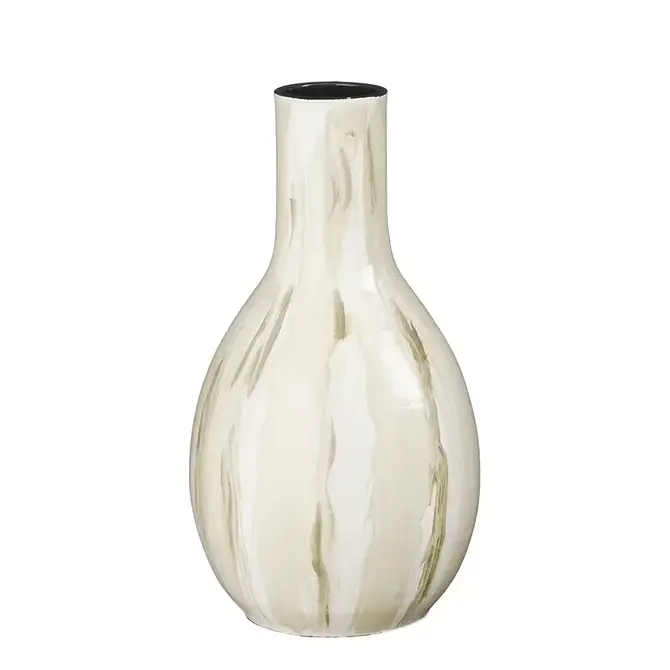 Deco vaas nigel d22h40cm offwhite, Mica decorations, tuincentrumoutlet.com