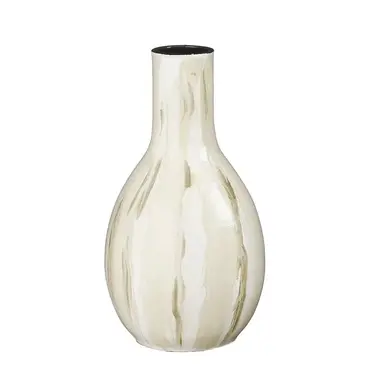 Deco vaas nigel d22h40cm offwhite, Mica decorations, tuincentrumoutlet.com