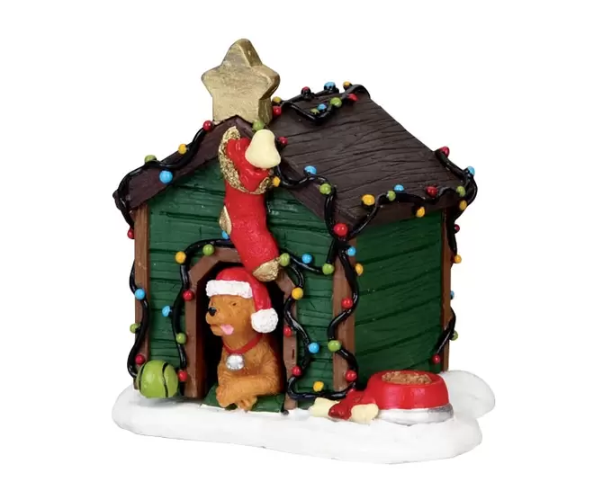 Decorated light doghouse, Lemax, tuincentrumoutlet