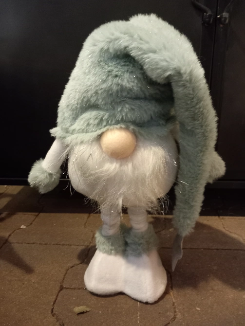 Decoratie gnoom l21b18h55cm groen - afbeelding 2