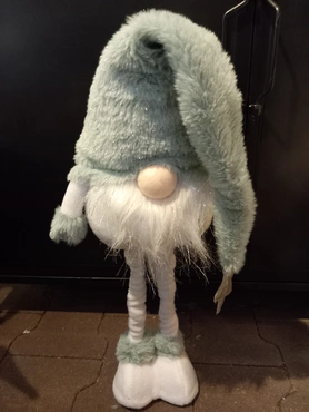 Decoratie gnoom l21b18h55cm groen - afbeelding 3