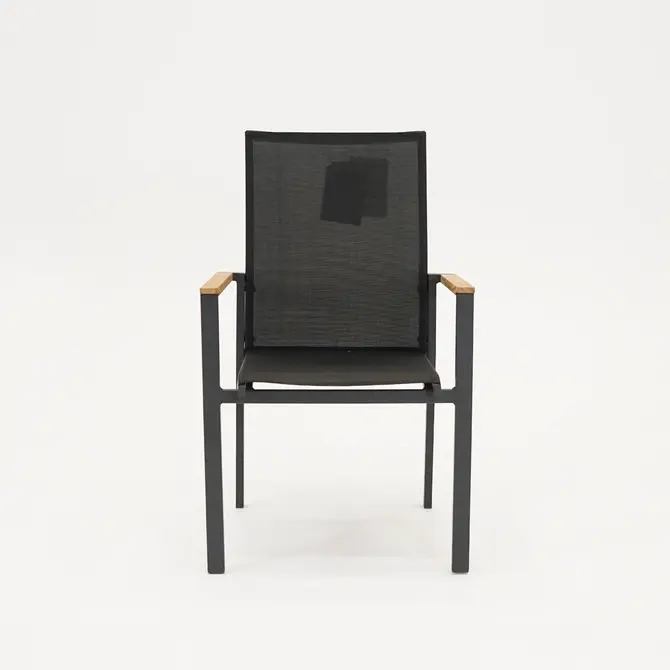 Delia teak hoge rug met armleuning, Vita, Tuincentrumouitlet