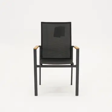 Delia teak hoge rug met armleuning, Vita, Tuincentrumouitlet