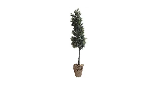 DENNENBOOM MET JUTE POT 106CM, Koopman, tuincentrumoutlet.com