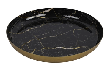 Dienblad ro Marble L zwart - tuincentrumoutlet.com