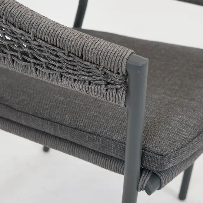 Dining Tuinstoel Bazel Zwart, Vita, tuincentrumoutlet