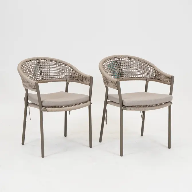 Dining Tuinstoel Bazel Bruin, Vita, tuincentrumoutlet