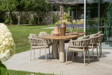 Dining Tuinstoel Calma Latte 4SO Kussens Lounge Stoel Buiten Eettafelstoel 4 Seasons Outdoor - afbeelding 6