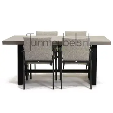 Tuinstoel Anzio dining soft grey met Cento tafel 180 cm, tuinmeubels.nl, foto 2