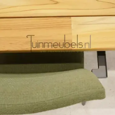 Tuinstoel Anzio dining Forest green met Basso 240 cm teaktafel, tuinmeubels.nl, foto 4