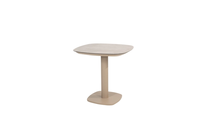 Manolo diningtafel keramiek print latte 75x75x75 cm, 4 Seasons Outdoor, tuincentrumoutlet.com