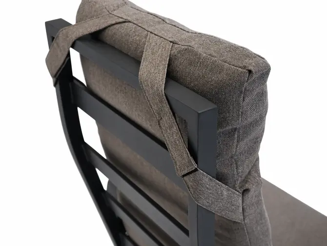 Donna verstelbare stoel met kussen alu arm detailbeeld, Vita, tuincentrumoutlet.com