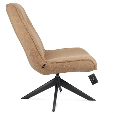 Draaifauteuil Jordy zonder arm teddy camel zij, Kolony, tuincentrumoutlet