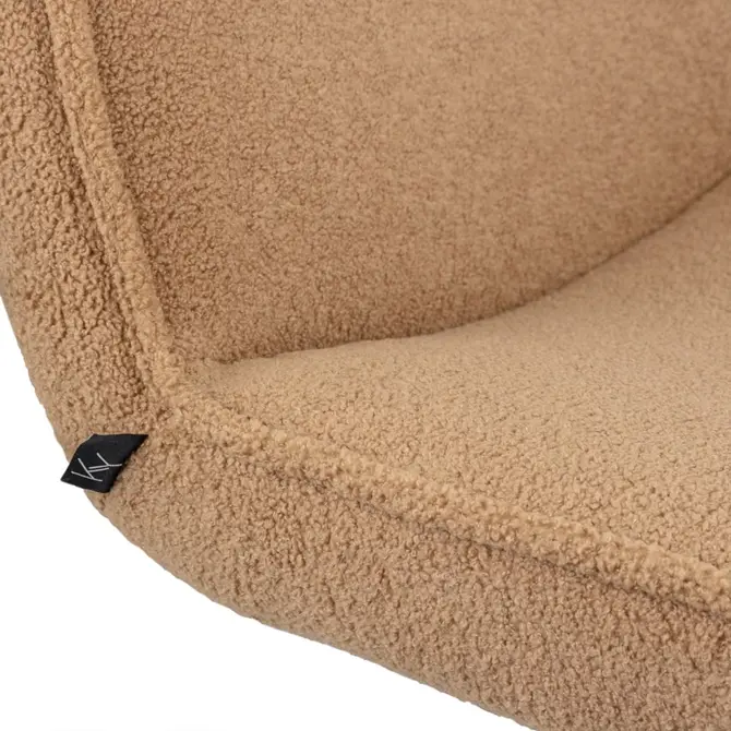 Draaifauteuil Jordy zonder arm teddy camel detail, Kolony, tuincentrumoutlet
