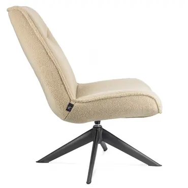 Draaifauteuil Jordy zonder arm teddy sand zij, Kolony, tuincentrumoutlet