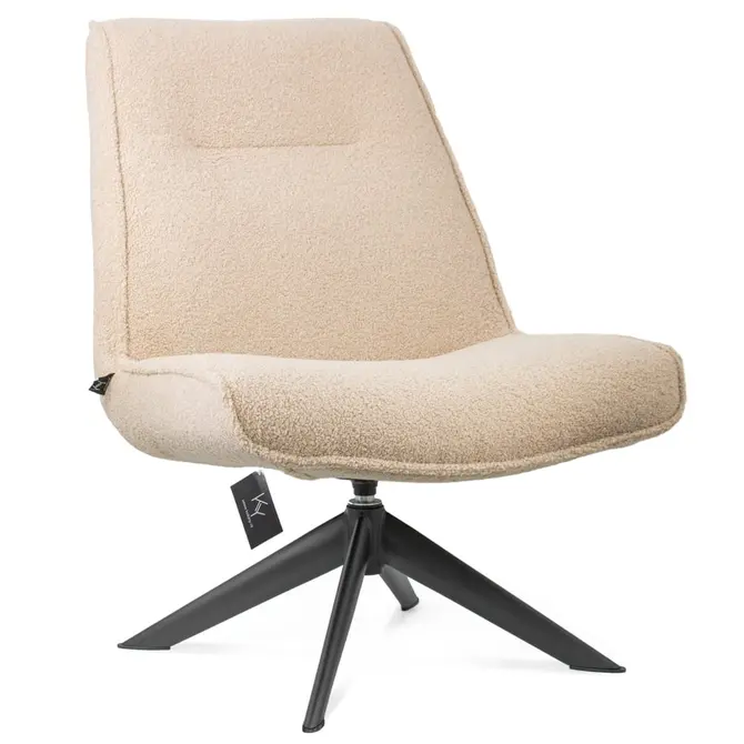 Draaifauteuil Jordy zonder arm teddy taupe, Kolony, tuincentrumoutlet