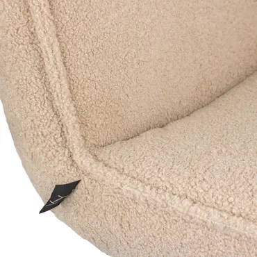 Draaifauteuil Jordy zonder arm teddy taupe detail, Kolony, tuincentrumoutlet