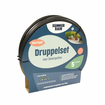 Druppelset voor 5 bloempotten verpakking, Summerrain, tuincentrumoutlet