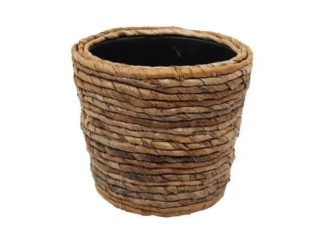 Drypot abaca d30h25cm bruin, Van der Leeden, tuincentrumoutlet.com