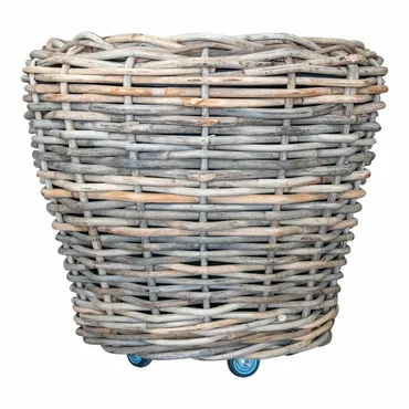 Drypot op wielen d58h51cm grijs, van der leeden, tuincentrumoutlet