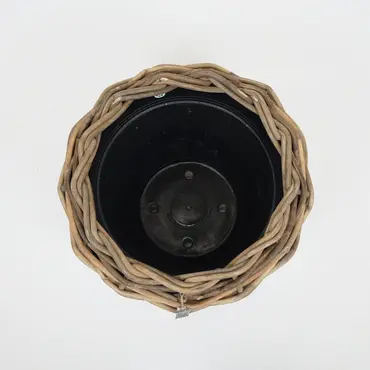 Drypot op wielen d58h51cm grijs, van der leeden, tuincentrumoutlet