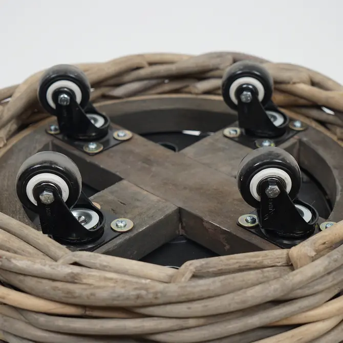 Drypot op wielen d58h51cm grijs - afbeelding 4